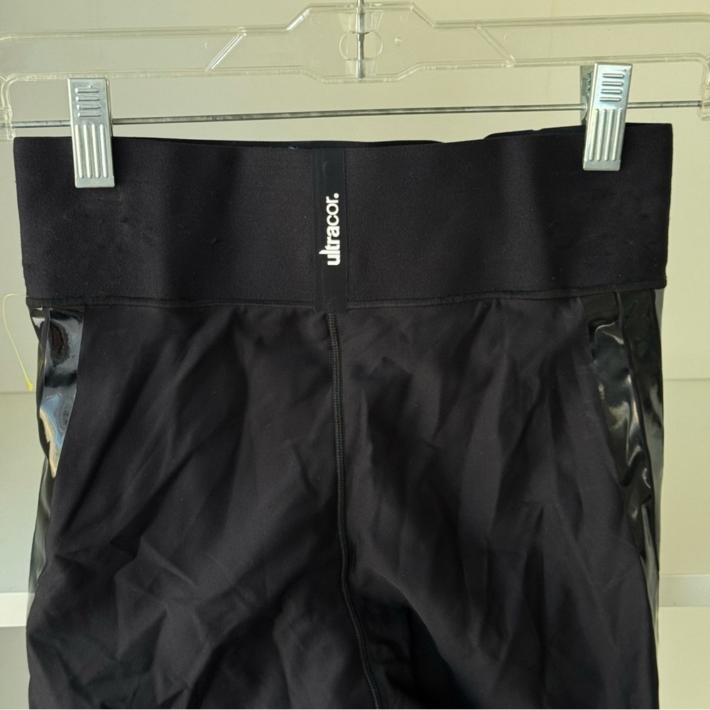 ULTRACOR Ultra Six Stripe in Nero Patent Black Leggings - Picture 6 of 8